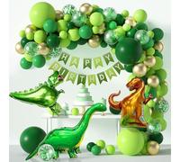 Deluisho Dinosaur Birthday Party Decorations, Dinosaur Green Balloons, Dinosaur Ball oons Garland Arch Dinosaur Birthday Party Ornaments, Aluminium Film Balloons