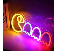 Deluisho Game LED Neon Light, LED Neon Light Gaming Signs, Dazzling Colourful Gaming Style Decorative Light, Suitable for Bars/Gaming Rooms/Trendy Game Shops, High Brightness and Waterproof, USB Plug