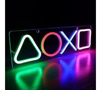 Deluisho Game Neon Wall Lights, Neon LED Signs, LED neon Light, Dazzling Colourful Gaming Style Decorative Light, Suitable for Bars/Gaming Rooms/Trendy Game Shops, High Brightness and Waterproof, USB