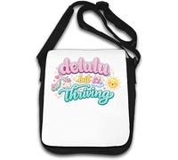 Delulu But Thriving Positive Vibes Shoulder Bag White