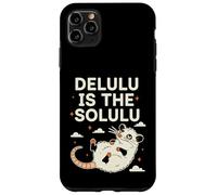 Delulu Is The Solulu Possum Meme Chaotic Energy Humor Case for iPhone 11 Pro Max