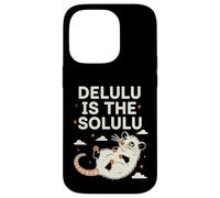 Delulu Is The Solulu Possum Meme Chaotic Energy Humor Case for iPhone 14 Pro