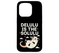 Delulu Is The Solulu Possum Meme Chaotic Energy Humor Case for iPhone 15 Pro