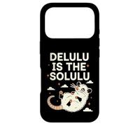 Delulu Is The Solulu Possum Meme Chaotic Energy Humor Case for iPhone 17 Pro