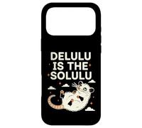 Delulu Is The Solulu Possum Meme Chaotic Energy Humor Case for iPhone 17 Pro Max