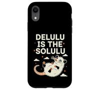 Delulu Is The Solulu Possum Meme Chaotic Energy Humor Case for iPhone XR