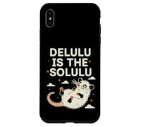 Delulu Is The Solulu Possum Meme Chaotic Energy Humor Case for iPhone XS Max