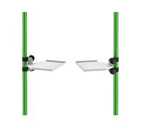 DELUMEE Metal Grow Tent Corner Shelf (2 Pack), Super Sturdy Tent Pole Mount Shelves, Heavy-Duty Pole Mount Shelf, Easy to Install, Fit All Grow Tent Poles (16mm/19mm/22mm Included)