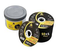 DELUN Cut Off Wheels 4 1/2 inch 55 Pack Thin Metal & Stainless Steel Cutting Wheel Professional Fast 4-1/2 x .045 x 7/8 Cutting Disc for Angle Grinder