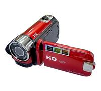 DELURA 16 Megapixel HD DV Digital Camcorder Student Camera HD camera (Size : Red+Card Reader)