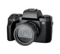 DELURA 16X Zoom 64MP DSLR Camera For Photography Auto Focus 4K 60FPS Digital Video Camcorder 4.0 Inch Touch Screen SLR Recorder HD camera (Color : With 32G SD Card)