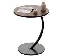 DELURA C Shaped End Table Set, Snack Side Table,C Tables for Couch,Couch Tables That Slide Under,for Living Room,Bedroom