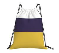 DELURA Drawstring Bags, String Swimming Bag Trainer Bag Personalised Drawstring Bag,Leeds United Tricolour,Suitable for Sports, School, Swimming