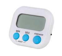 DELURA Kitchen Timer Multi-Function LCD Timer Kitchen Baking Large-Screen Digital Reminder Household Positive Countdown Electronic Timer Stopwatch Save Power (Color : White)