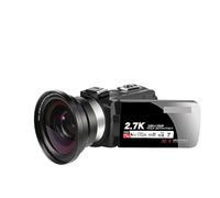 DELURA Night Vision 2K Camcorder 16X Zoom Infrared Vlogging Video Camera 2.7K 30MP Portable Digital Recorder Live Streaming HD camera (Color : No SD Card, Size : With MIC)