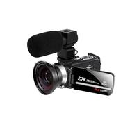 DELURA Night Vision Outdoor Camcorder 2.7K WIFI Digital Video Camera For Blogger Infrared Portable Webcam Photo Vlog Recorder HD camera (Color : 32G SD Card, Size : Set 4)