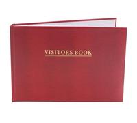 Delux Visitor Book 76 Pages for Business Office Hotels Guest Houses Reception (Red)