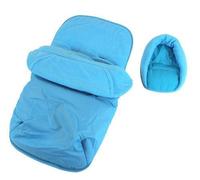 Deluxe 2in1 Ocean Blue Footmuff & Headhugger to Fit Hauck Shopper Neo II