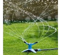 Flopro Typhoon Rotating Sprinkler with Three Arms, Adjustable Speed, Foldable