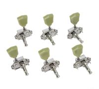 Deluxe 3L Guitar Tuning Pegs Machine Heads Tuners Compatible with for gibson Style Instruments Left Right Pair Metal Build Stable Tuning Gear