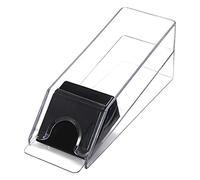 Deluxe 4 Deck Blackjack Dealing Shoe, Transparent Blackjack Dealer Shoe w/ 4 Decks of Playing Cards Casino Poker Dealer Casino Game Table Accessory