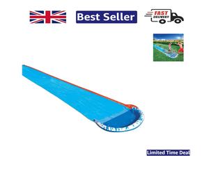Deluxe 488cm Kids Water Slide Mat with Safety Padding - Ideal for Outdoor Play