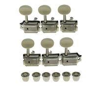 Deluxe 6 Inline Guitar Tuners With Split Post Guitar Tuning Keys Peg Machine Heads For ST/for For TL Guitars Guitar Knobs Tuning Keys (Color : Ivory)