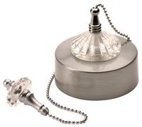 Deluxe 6Amp 2 Way Ceiling Switch Brushed Chrome and Crystal Effect FPK12-XT-48