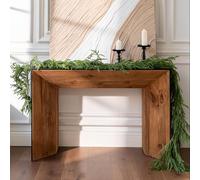 Deluxe 6Ft Christmas Garland - Real Touch Norfolk Pine Garland for Mantel, Staircase, Arches, and Holiday Decor, Artificial Greenery (Norfolk Pine Garland, 6Feet)