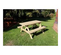 Churnet Valley Garden Furniture Churnet Valley Deluxe Picnic Table 1500, Brown