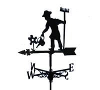 Deluxe Accessories Metal Decoration Ideal Accessories Weather Vane, Stainless Steel Measurement Wind Speed Exquisite Durable and Practical for Outdoor Garden 19.6×11.8inch