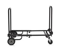 Deluxe Adjustable Equipment Trolley by Gear4music