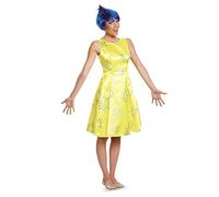 Deluxe Adult Inside Out Joy Fancy Dress Costume Large