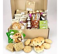 Deluxe AFTERNOON TEA Gift Hamper - a luxury selection of foods - Chocolate Muffins, Sweet Treats, Tea - Suitable for Vegetarian Diets