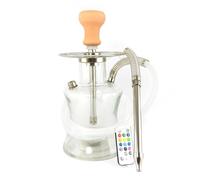 Deluxe All Glass and Stainless Hookah - Purple