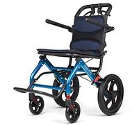 Deluxe Aluminum Rollator Walker,Lightweight & User-Friendly Wheelchair,Four Wheel,with Seat,Folding Mobility Rolling Walker Has 16 Inch Wheels,Light Weight Wa