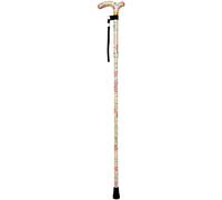 Deluxe Ambidextrous Foldable Walking Cane - 5 Height Settings - Blossom Loops Multi One Size