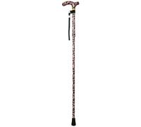 Deluxe Ambidextrous Foldable Walking Cane - 5 Height Settings - Femme Design Loops Multi One Size