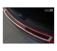 'Deluxe' Avisa 2/44024 Stainless Steel Rear Bumper Protector Mazda CX-5 2014 - Chrome/Red/Black Carbon
