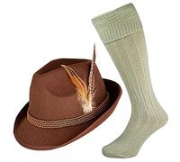 Deluxe Bavarian Oktoberfest Hat & Socks