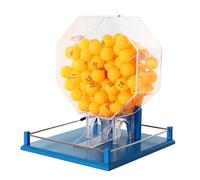 Deluxe Bingo Set with 100 Balls, Auto Bingo Cage and Manual Lottery Machine, Perfect for Large Groups and Parties