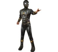 Deluxe Black Spider Man No Way Home Marvel Superhero Kids Fancy Dress Costume