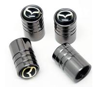 Deluxe Black Wheel Valve Dust Caps. CX-30 Mazda2 Demio Mazda3 Mazda6 Atenza MX-5 CX-3 CX-4 CX-5 CX-8 CX-9