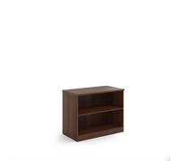 Deluxe bookcase 800mm high with 1 shelf - Walnut