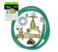 Deluxe Brass Outside Garden Tap Kit Set Wall Mounted DIY Outdoor Self Cut Tap Water Hose Connector Pipe Fittings Water Regulations