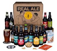 Deluxe British Real Ale Congratulations Beer Gift Hamper - 12x500ml Traditional Ales with 2 Snacks & Craft Beer Tasting Guide by QWERTY Beer Box - Beer Gift for Him, Congrats Gift For Men, Gift Men