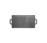Deluxe Cast Iron Griddle 45x23cm, Sleeved Kitchencraft Mid Grey One Size