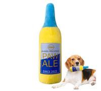 Deluxe Chewing Dog Toy - Soft Beer Bottle Shaped Chew Toy, Medium and Large Breeds, Interactive Pets | Plush Teeth for Playtime, Training, Fetch, or Everyday Fun