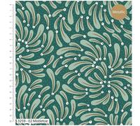 Deluxe Christmas-Metallic Christmas Printed Cotton Fabric 44’ Wide Approx. 100% Cotton. Ideal for Crafts, Patchwork, and Dressmaking