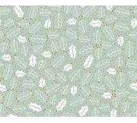 Deluxe Christmas-Metallic Christmas Printed Cotton Fabric 44’ Wide Approx. 100% Cotton. Ideal for Crafts, Patchwork, and Dressmaking